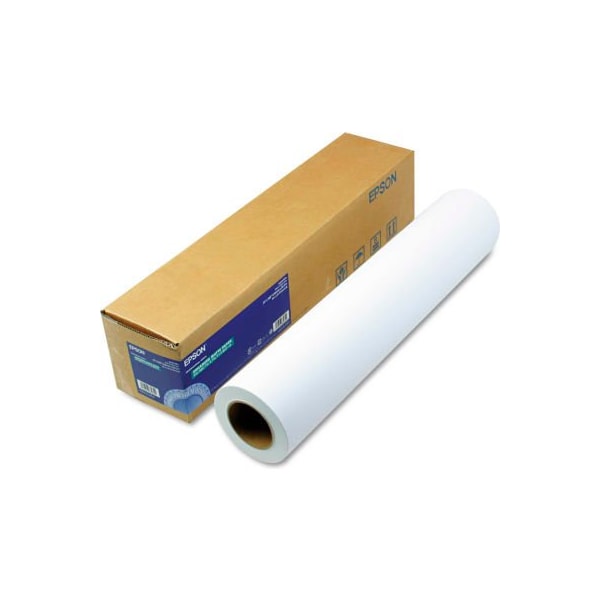 Epson HP Designjet Inkjet Large Format Paper, 24" x 100', Matte White